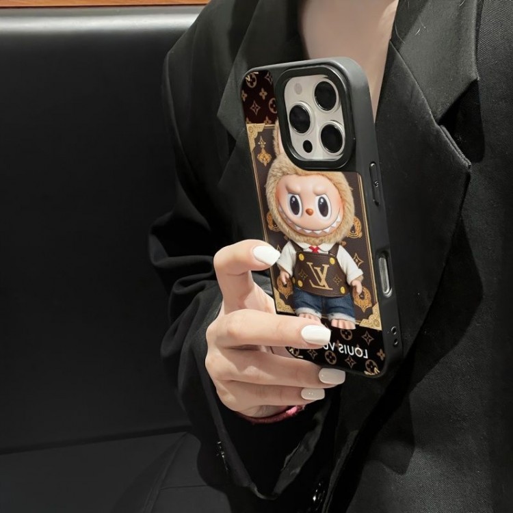 Lv ルイヴィトンブランドiPhone16  17 pro 15 16pro max 16eケースメンズ LABUBU アイフォン16 pro max 17 air 15 14 16 plusハイブランドケースブランドアイフォン16 pro max  17 15plus 16プロマックスマホカバー男女兼用