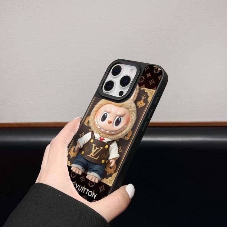 Lv ルイヴィトンブランドiPhone16  17 pro 15 16pro max 16eケースメンズ LABUBU アイフォン16 pro max 17 air 15 14 16 plusハイブランドケースブランドアイフォン16 pro max  17 15plus 16プロマックスマホカバー男女兼用