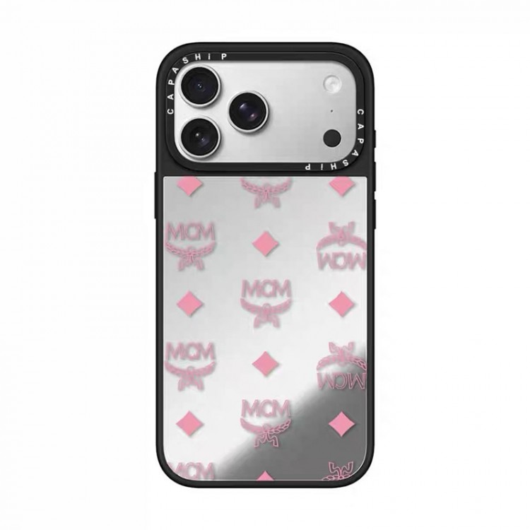 MCM エムシーエムブランドiPhone air 16 17 pro 15 16pro max ケースメンズブランドアイフォン16 pro max Air 17 15plus 16プロマックスマホカバー男女兼用芸能人愛用するブランドアイフォン17 16 pro15 16 pro maxケースカバー
