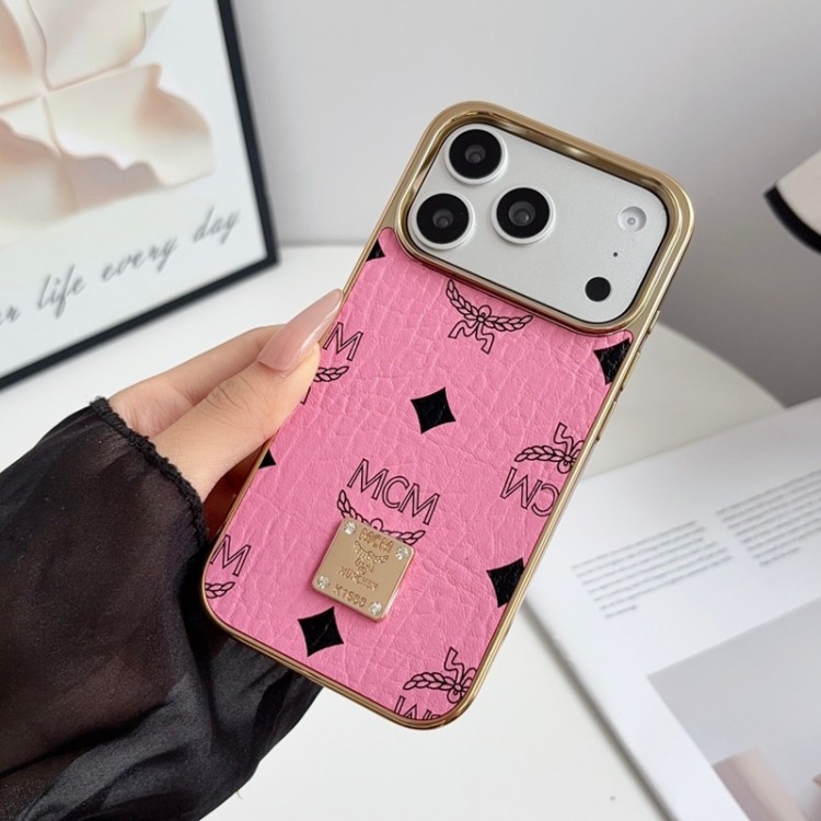 MCM エムシーエムブランドiPhone air 16 17 pro 15 16pro max ケースメンズブランドアップル16+ 16 pro max 16e 14 15 17 pro air 17eケース激安パロディブランドアイフォン16 pro max Air 17 15plus 16プロマックスマホカバー男女兼用