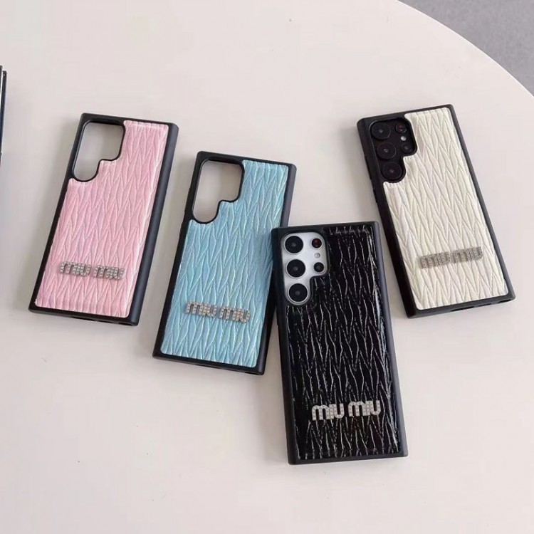 ミュウミュウ MiuMiuギャラクシーs23 ultraスマホケースレディース人気 Samsung s23 + ultra iphone 14 15 pro plusブランドスマホカバーgalaxy s23 s22 ultra plusエースハイブランド着脱安いのgalaxy s23 s22 s21ケースコピー