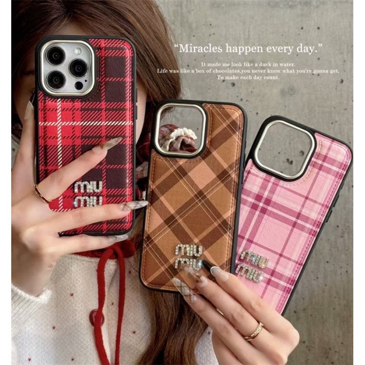 ミュウミュウ MiuMiuアイフォン16 pro max 15 14 16 plusハイブランドケースブランドアイフォン16 pro max 15plus 16プロマックスマホカバー男女兼用芸能人愛用するブランドアイフォン16  pro15 16 proケースカバー