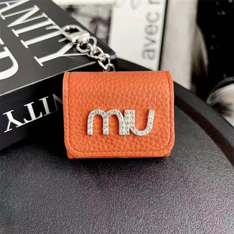 ミュウミュウ MiuMiuブランドエアーポッズpro2 4 3 2 max保護ケースairpods 4 pro2 3カバー 軽量 紛失防止AirPods 3 4ブランドケース 携帯便利 ファッションメンズ向けAirPods 4/3/2/1ケースブランドかっこいい