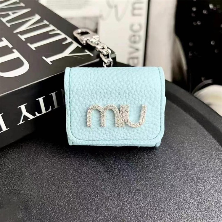 ミュウミュウ MiuMiuブランドエアーポッズpro2 4 3 2 max保護ケースairpods 4 pro2 3カバー 軽量 紛失防止AirPods 3 4ブランドケース 携帯便利 ファッションメンズ向けAirPods 4/3/2/1ケースブランドかっこいい