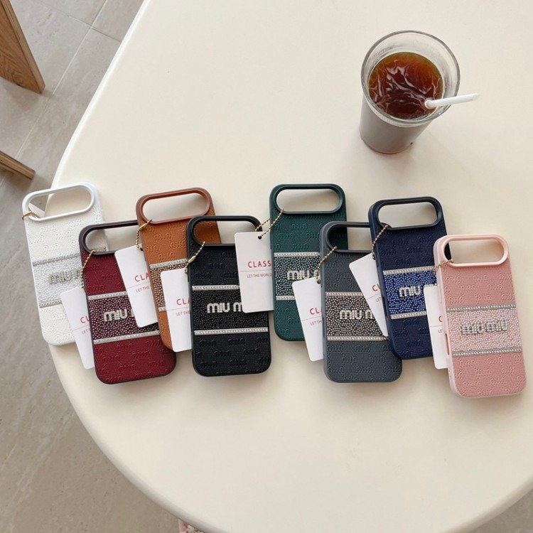 ミュウミュウ MiuMiuアイフォン16 pro max 17 AIR 15 14 16 plusハイブランドケースブランドアイフォン16 pro max Air 17 15plus 16プロマックスマホカバー男女兼用芸能人愛用するブランドアイフォン17 16 pro15 16 pro maxケースカバー