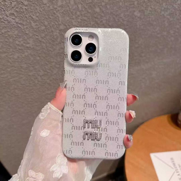 ミュウミュウ MiuMiuアイフォン16 pro max 17 AIR 15 14 16 plusハイブランドケースブランドアップル16+ 16 pro max 16e 14 15 17 pro airケース激安パロディブランドアイフォン16 pro max Air 17 15plus 16プロマックスマホカバー男女兼用