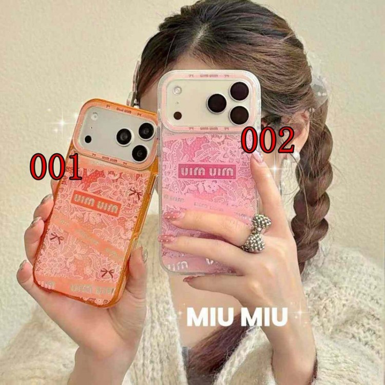 ミュウミュウ MiuMiuアイフォン16 pro max 17 AIR 15 14 16 plus 17eハイブランドケース芸能人愛用するブランドアイフォン17 16 pro15 16 pro maxケースカバーアップル AIR 17 16e 15 pro max 16 plusケース全機種対応パロディ