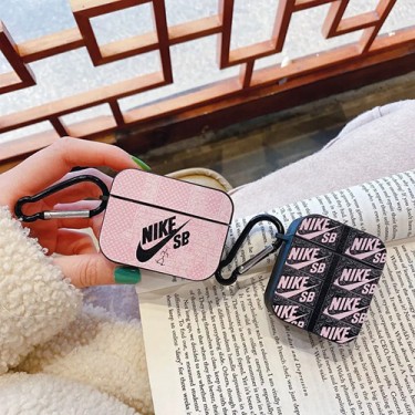 スポーツ ナイキ ブランド AIRPODS 3/proケース TPU素材 耐衝撃 NIKE エアーポッズ2/1収納カバー カナビナ付き 落下防止 airpods 3世代ケース 紛失防止 カッコイイ 激安