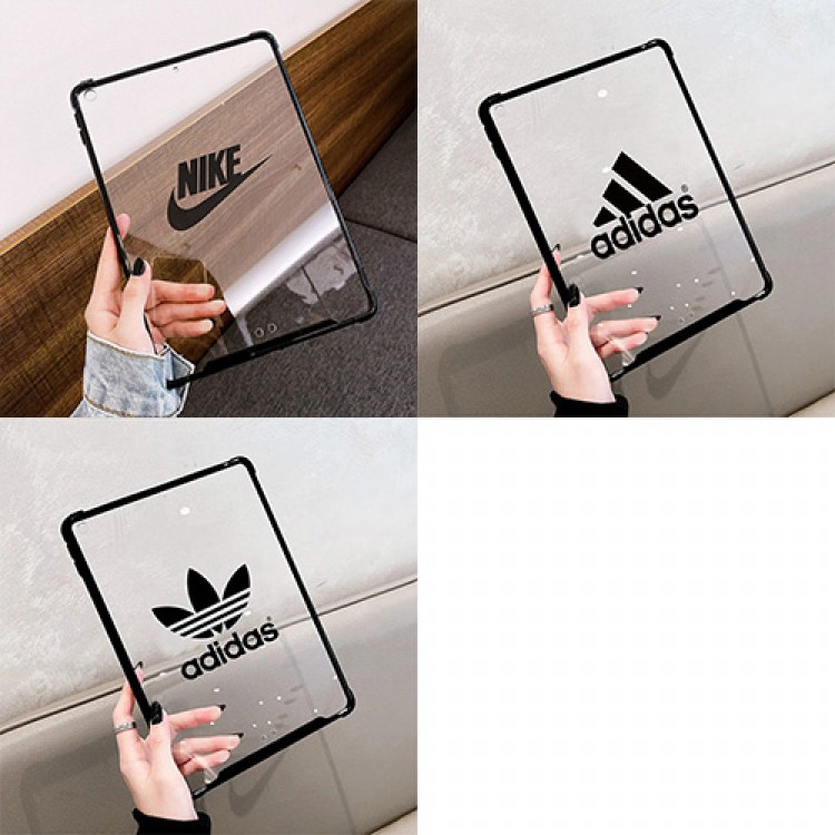 流行りポーツブランド ナイキ Ipad pro 11インチ（2021/2020世代）ジャケット型ケース 透明ケース ファッション adidas アイパッド8/6/7世代カバー 落下保護 オシャレ 高品質 IPad air 4クリアケース シンプル 個性 大人気