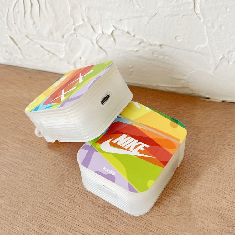 ブランドNIKE エアーポッズ  カバー 紛失防止 カウズ the north face Air Pods pro2/proケース キズ防止かっこいい airpods1/2カバー 落下保護 人気 