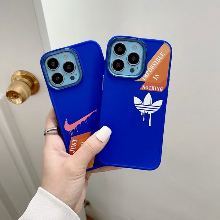 NIKE アイフォン13pro max/13pro/13ケース クラインブルー お洒落 アディダス iPhone12pro/12pro max/12カバー 個性スローガン ブランドiphone11pro max/11pro/11ケース 耐衝撃 キズ防止 メンズ 人気