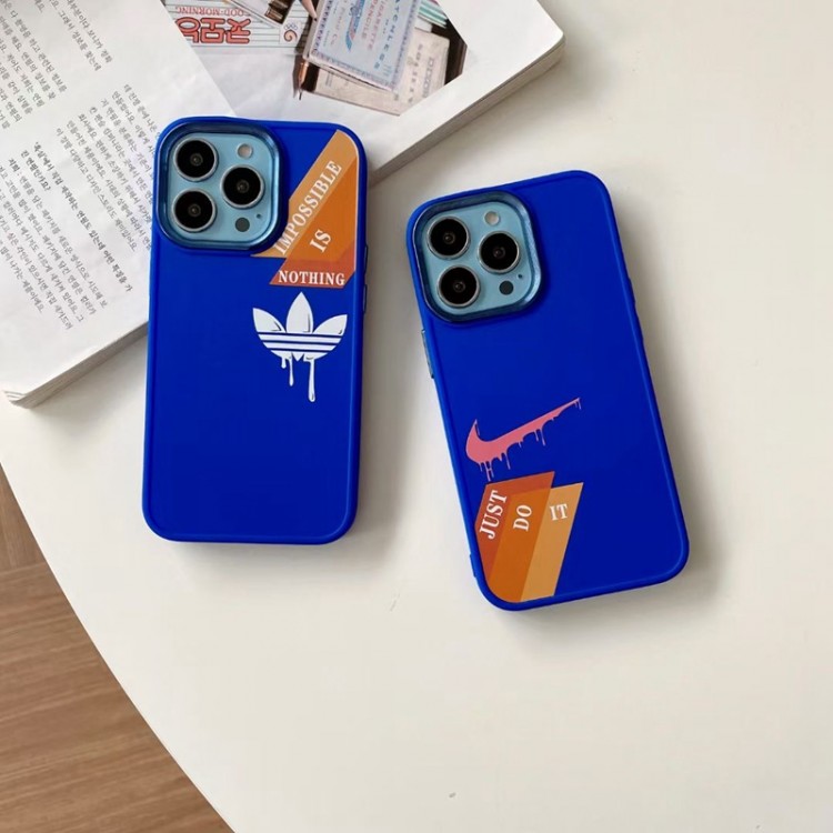 NIKE アイフォン13pro max/13pro/13ケース クラインブルー お洒落 アディダス iPhone12pro/12pro max/12カバー 個性スローガン ブランドiphone11pro max/11pro/11ケース 耐衝撃 キズ防止 メンズ 人気