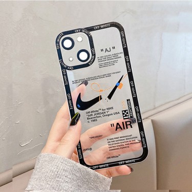 ブランド NIKE アイフォン13pro maxカバー 個性 クリア iphone13pro/13ジャケット型ケース クール 黄変防止 iphone12Pro/12pro maxカバー 大人気柄 ラバー印刷 メンズ iphone11/11pro透明ケース 放熱性よい