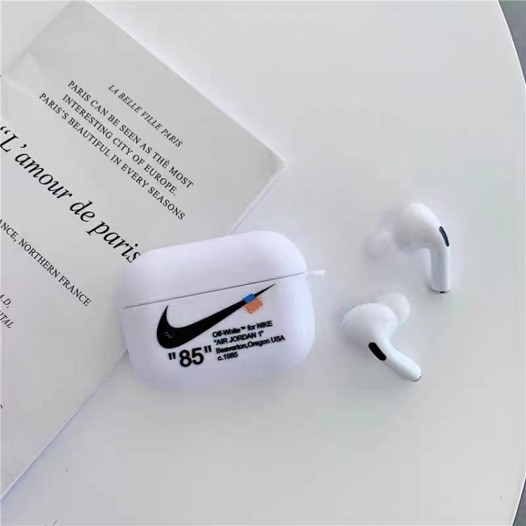 ナイキ エアーポッズpro2 ケース 柔らか TPU製 カバー NIKE ブランド AIRPODS 3/PROカバー 耐衝撃 傷防止 落下防止 保護 アクセサリー Apple AirPods 3/2/1 エアーポッズ 対応 スポーツ風 メンズ