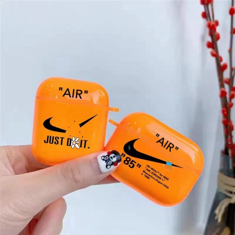 ナイキ AIRPODS PRO2/PRO保護ケース 透明カバー 柔らか ブランド NIKE エアーポッズ3ケース 衝撃保護 AirPods 3/2/1ケース 紛失防止 ファッション 人気 メンズ スポーツ風 