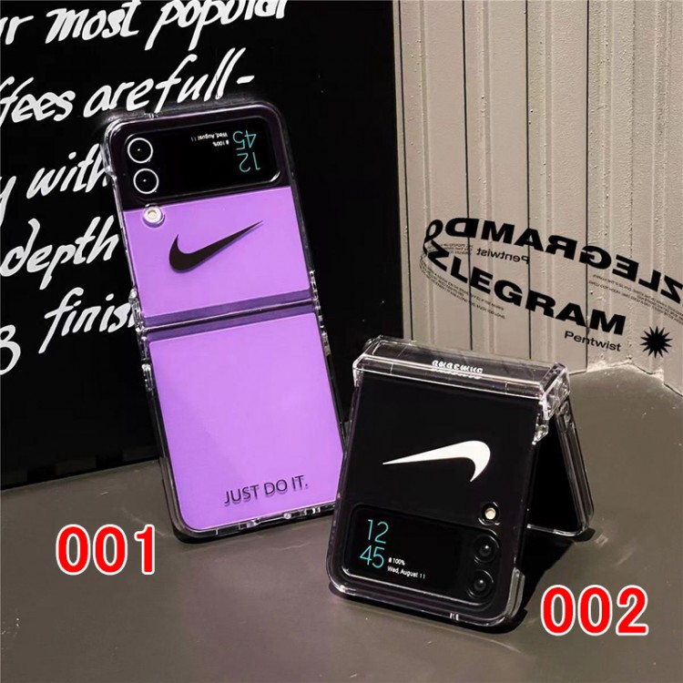  ナイキ Samsung z flip5 4ブランドケース 流行り NIKE ギャラクシーz flip3カバー 衝撃吸収 Galaxy z flip4スマホカバー スポーツ 簡約 Galaxy z flip3ケース 軽量 放熱性 オシャレ メンズ