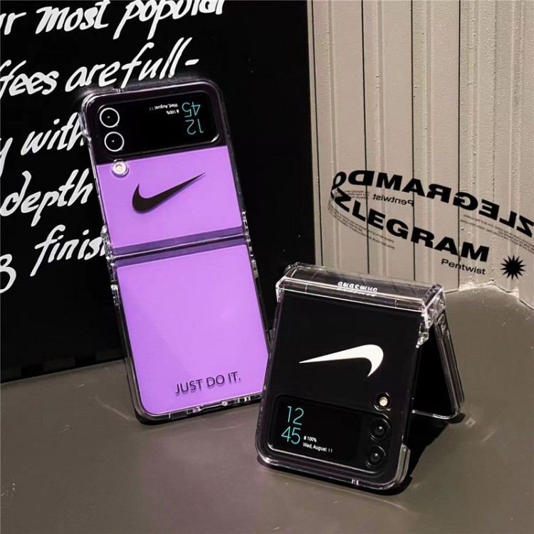  ナイキ Samsung z flip5 4ブランドケース 流行り NIKE ギャラクシーz flip3カバー 衝撃吸収 Galaxy z flip4スマホカバー スポーツ 簡約 Galaxy z flip3ケース 軽量 放熱性 オシャレ メンズ