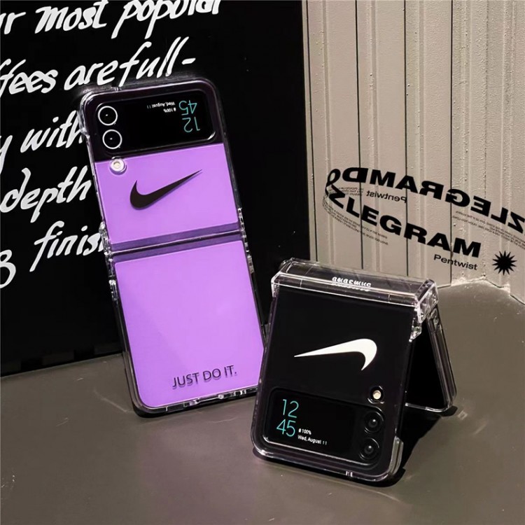  ナイキ Samsung z flip5 4ブランドケース 流行り NIKE ギャラクシーz flip3カバー 衝撃吸収 Galaxy z flip4スマホカバー スポーツ 簡約 Galaxy z flip3ケース 軽量 放熱性 オシャレ メンズ