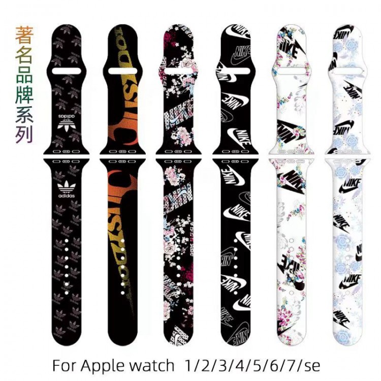 Nike ナイキ CHANEL JORDAN ADIDAS OFF-WHITE ブランド Apple Watch ultra バンド 華奢革 交換バンド アップルウォッチ ultraブランドベスト男性向けアップルウオッチ se2/7 スポーツベルト 上質Apple Watch ultra/8/7/6ブランドベルト 流行り