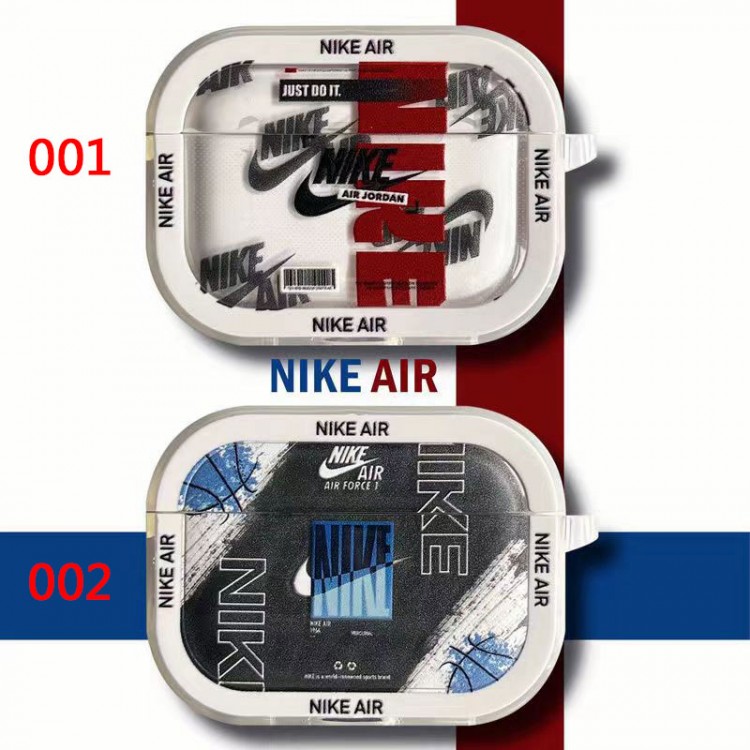 Nike ナイキairpods pro2/3カバー 軽量 紛失防止スニーカー形のairpods pro2ケース ブランド 人気ブランドairpods 3/プロカバーパロディブランド若者オシャレエアーポッズpro2/proケース耐衝撃