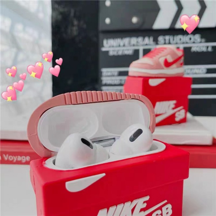 Nike ナイキairpods proカバー 軽量 紛失防止AirPods 3ブランドケース 携帯便利 ファッションかわいいエアーポッズ3/2/1カバー個性スニーカー形のairpods pro2ケース ブランド 人気