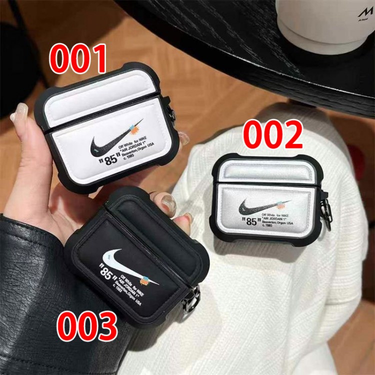 Nike ナイキブランドエアーポッズpro2 4 3 2 max保護ケースairpods 4 pro2 3カバー 軽量 紛失防止AirPods 3 4ブランドケース 携帯便利 ファッションスニーカー形のairpods 4 pro2 proケース ブランド 人気