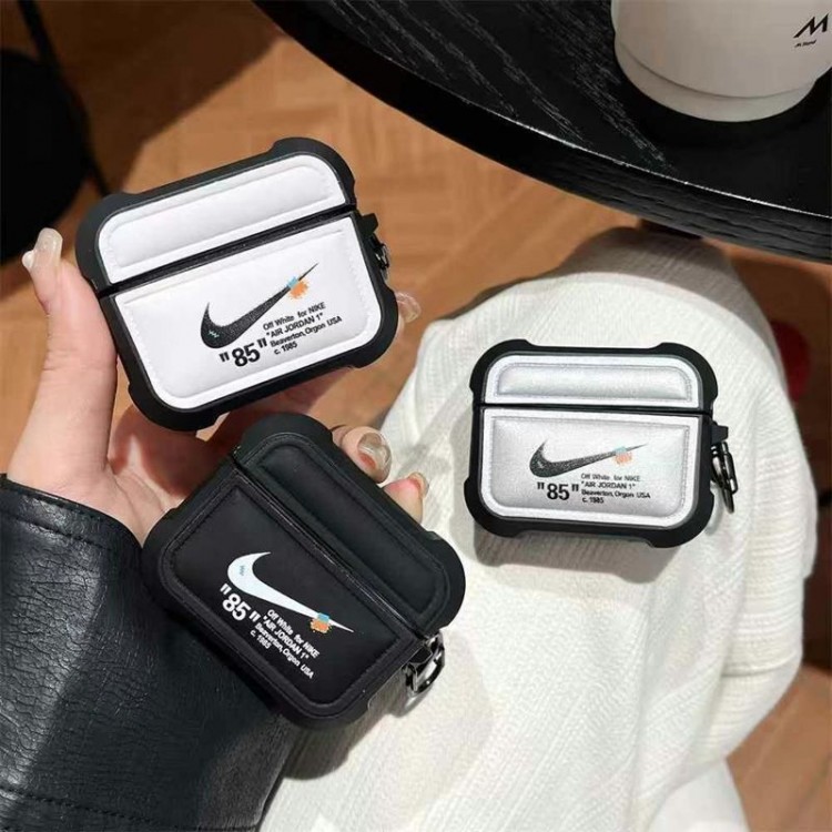 Nike ナイキブランドエアーポッズpro2 4 3 2 max保護ケースairpods 4 pro2 3カバー 軽量 紛失防止AirPods 3 4ブランドケース 携帯便利 ファッションスニーカー形のairpods 4 pro2 proケース ブランド 人気