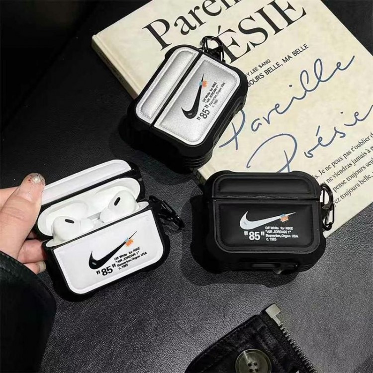 Nike ナイキブランドエアーポッズpro2 4 3 2 max保護ケースairpods 4 pro2 3カバー 軽量 紛失防止AirPods 3 4ブランドケース 携帯便利 ファッションスニーカー形のairpods 4 pro2 proケース ブランド 人気