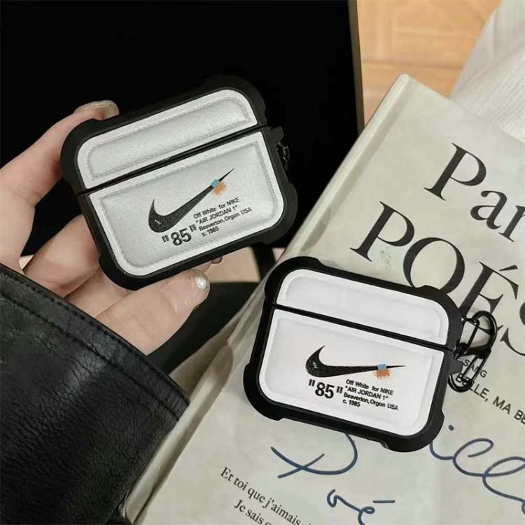 Nike ナイキブランドエアーポッズpro2 4 3 2 max保護ケースairpods 4 pro2 3カバー 軽量 紛失防止AirPods 3 4ブランドケース 携帯便利 ファッションスニーカー形のairpods 4 pro2 proケース ブランド 人気