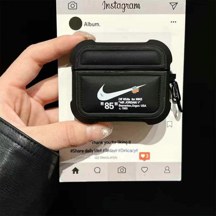 Nike ナイキブランドエアーポッズpro2 4 3 2 max保護ケースairpods 4 pro2 3カバー 軽量 紛失防止AirPods 3 4ブランドケース 携帯便利 ファッションスニーカー形のairpods 4 pro2 proケース ブランド 人気