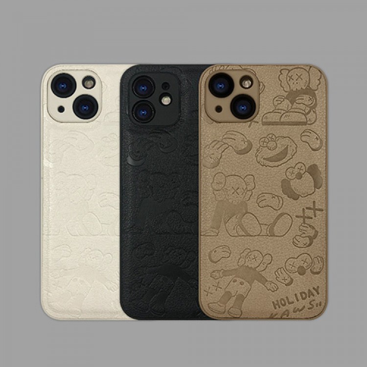 ハイブランドカウズiPhone13pro/13pro max/13スマホカバー 柔らかい 耐衝撃 kaws アイフォン12pro/12pro max/12ケース 経典人形柄 エンボス加工 iPhone11pro max/11pro/11カバー 高品質 ファッション 男女 ペア 適応