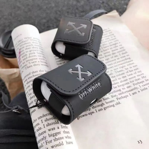 Off-White オフホワイトairpods proカバー 軽量 紛失防止スニーカー形のairpods pro2ケース ブランド 人気ブランドairpods 3/プロカバーパロディブランド若者オシャレエアーポッズpro2/proケース耐衝撃