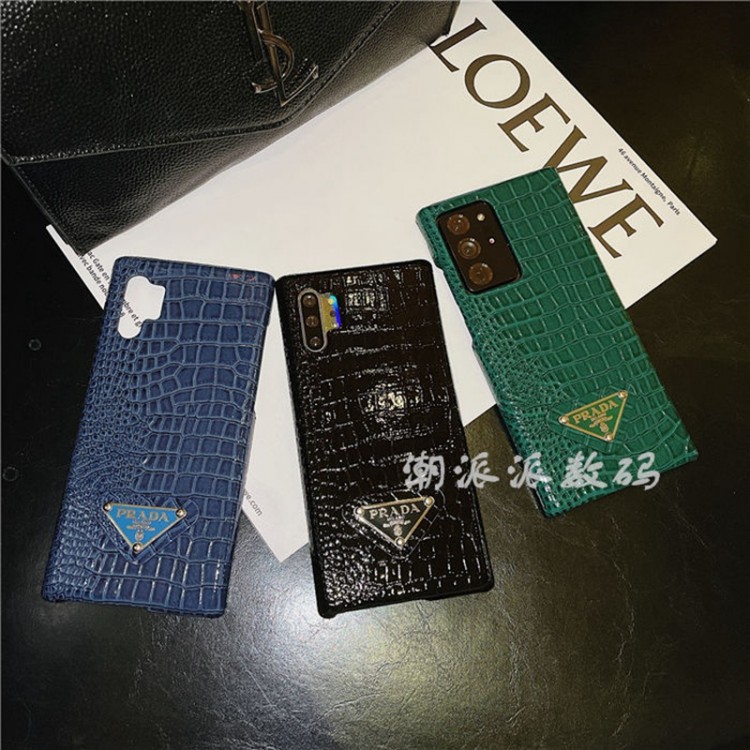 プラダ iPhone13pro max/13pro/13ケース ブランド 贅沢 鰐紋デザイン Prada ギャラクシーS22/S22+/S22ultra/s21ultra/s20+/note20ultra携帯カバー 上質レザー 耐衝撃 アイフォン12pro/11pro max/se3/xsケース 高級 シンプル 軽量 放熱性よい メンズ レディース