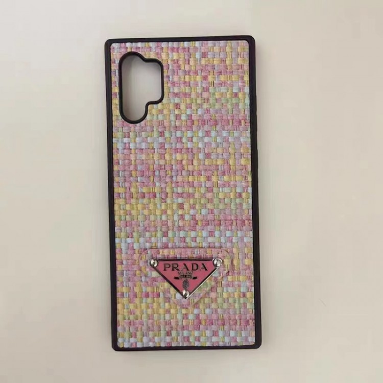 Prada 編み柄 Galaxy s23 ultra plusケース ブランド 柔らか 耐衝撃 Galaxy s22/s22+/s22ultraケース プラダ 着脱安い ギャラクシーs21スマホカバー オシャレ galaxy s23/s21ultra/s21plusスマホケース 軽量 キズ防止 Samsung note20ケースカバー 高品質 ピンク系