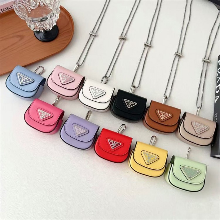 Prada プラダブランドエアーポッズpro2 4 3 2 max保護ケースairpods 4 pro2 3カバー 軽量 紛失防止 airpods 4 pro2 proケース ブランド 人気ブランドairpods 4 3/プロ2カバーパロディ