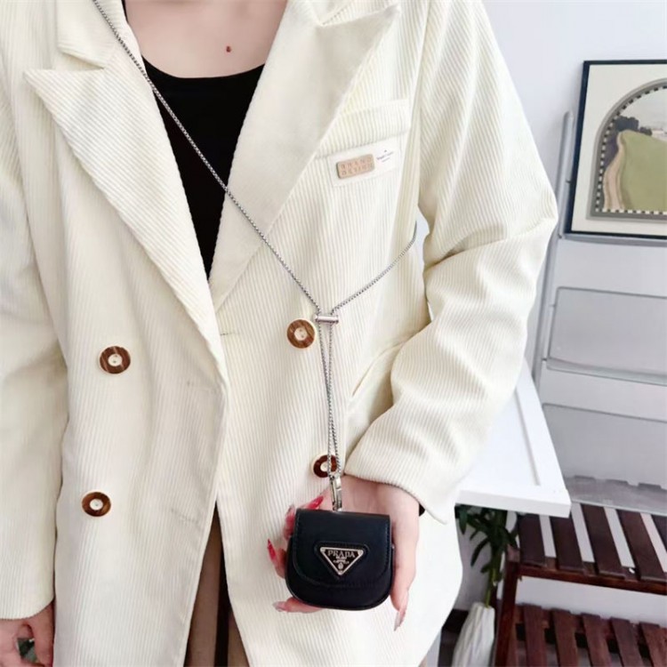 Prada プラダブランドエアーポッズpro2 4 3 2 max保護ケースairpods 4 pro2 3カバー 軽量 紛失防止 airpods 4 pro2 proケース ブランド 人気ブランドairpods 4 3/プロ2カバーパロディ