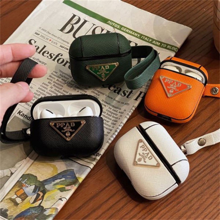 Prada プラダかわいいエアーポッズ4/3/2/1カバー個性スニーカー形のairpods 4 pro2 proケース ブランド 人気ブランドairpods 4 3/プロ2カバーパロディメンズ向けAirPods 4/3/2/1ケースブランドかっこいい