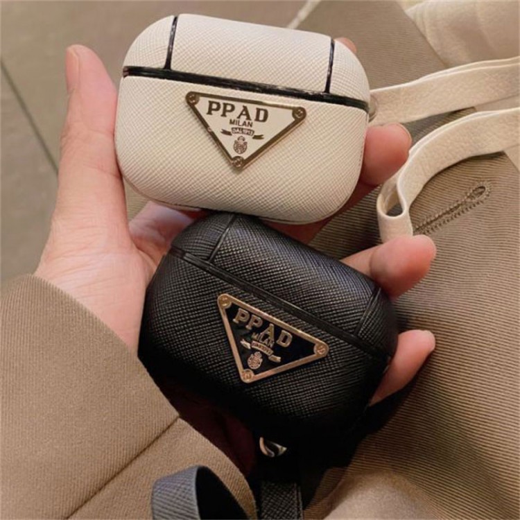 Prada プラダかわいいエアーポッズ4/3/2/1カバー個性スニーカー形のairpods 4 pro2 proケース ブランド 人気ブランドairpods 4 3/プロ2カバーパロディメンズ向けAirPods 4/3/2/1ケースブランドかっこいい