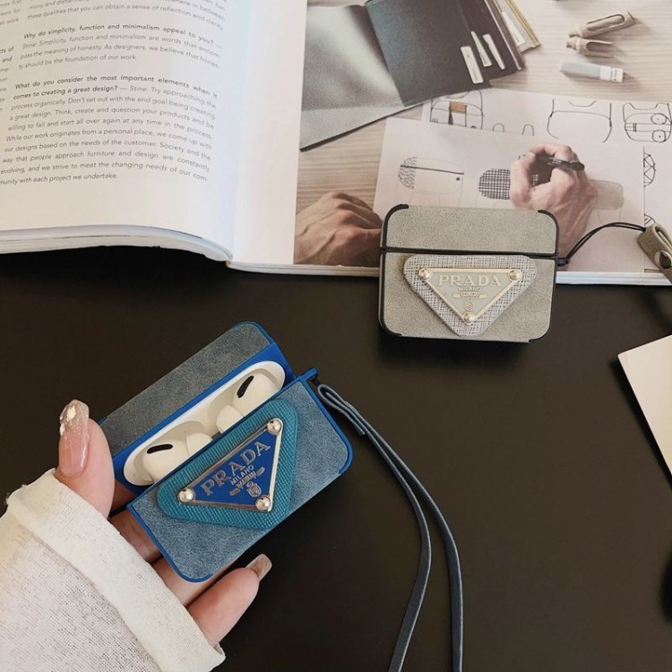 Prada プラダairpods 4 pro3 pro2 3カバー 軽量 紛失防止AirPods 3 4ブランドケース 携帯便利 ファッションスニーカー形のairpods 4 pro2 pro3ケース ブランド 人気メンズ向けAirPods  Pro3/4/3/2/1ケースブランドかっこいい