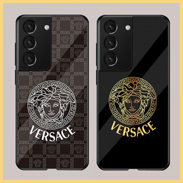 ブランド ヴェルサーチ GALAXY s22ultra/s21+/s21/s21ultra携帯ケース 強化ガラス 耐衝撃 Versace サムスン NOTE20/20ULTRA/S20+/S20ultraスマホカバー 簡約ジャケット型 ビジネス galaxy s20/s10+/note10/note10+ハードカバー 手入れ簡単 メンズ レディース