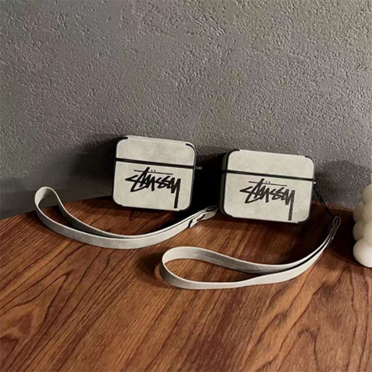 Stussy ステューシーブランドエアーポッズpro2保護ケースairpods proカバー 軽量 紛失防止AirPods 3ブランドケース 携帯便利 ファッションブランド若者オシャレエアーポッズpro2/proケース耐衝撃