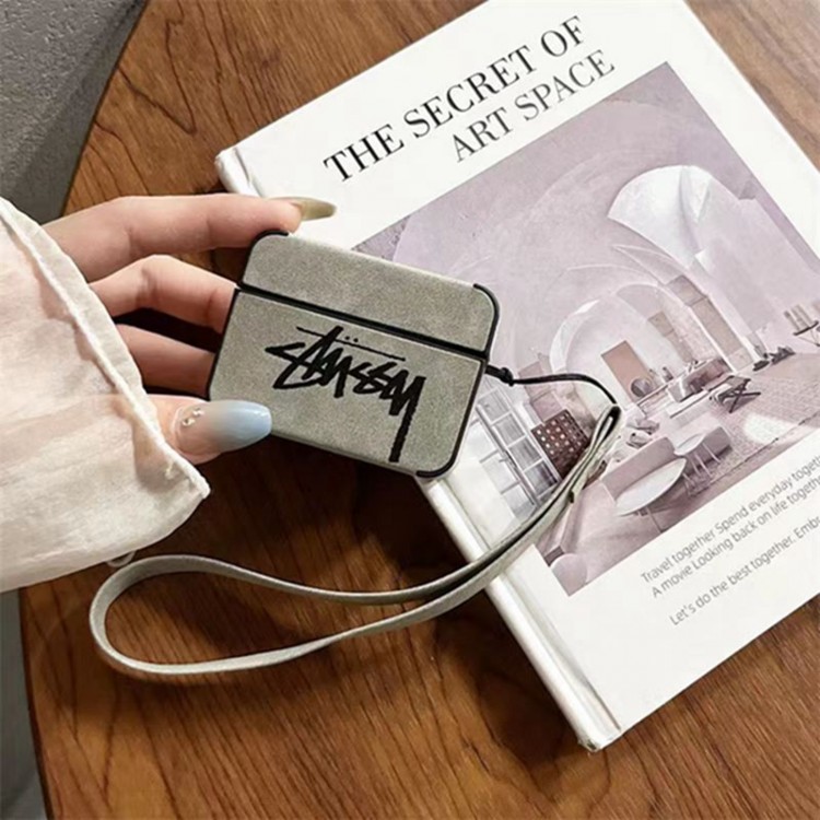 Stussy ステューシーブランドエアーポッズpro2保護ケースairpods proカバー 軽量 紛失防止AirPods 3ブランドケース 携帯便利 ファッションブランド若者オシャレエアーポッズpro2/proケース耐衝撃