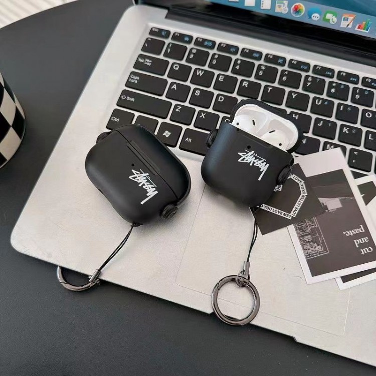 Stussy ステューシーブランドエアーポッズpro2保護ケースAirPods 3ブランドケース 携帯便利 ファッションかわいいエアーポッズ3/2/1カバー個性メンズ向けAirPods 3/2/1ケースブランドかっこいい
