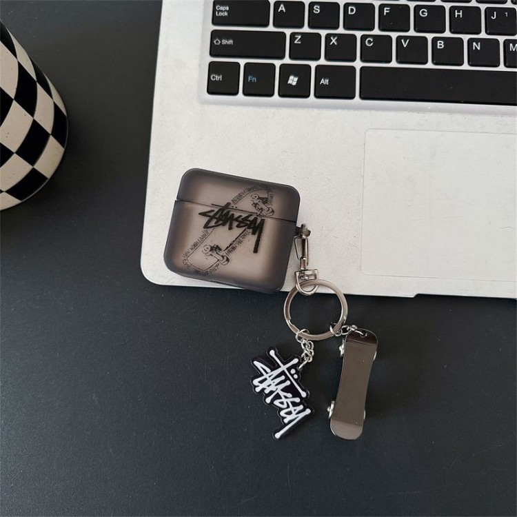 Stussy ステューシーブランドエアーポッズpro2 4 3 2 max保護ケースかわいいエアーポッズ4/3/2/1カバー個性スニーカー形のairpods 4 pro2 proケース ブランド 人気ブランドairpods 4 3/プロ2カバーパロディ