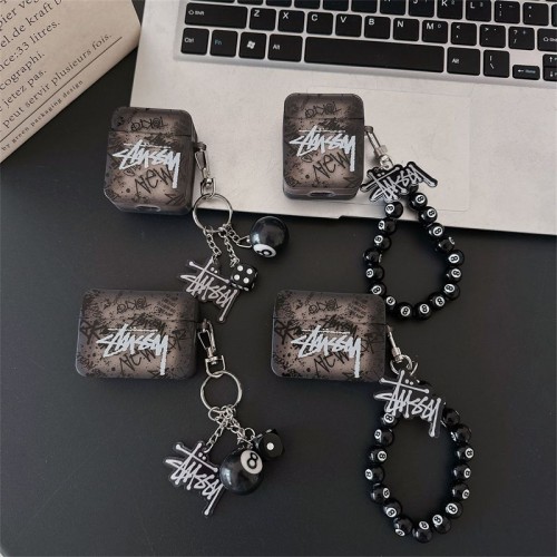 Stussy ステューシーブランドエアーポッズpro2 4 3 2 max保護ケースAirPods 3 4ブランドケース 携帯便利 ファッションかわいいエアーポッズ4/3/2/1カバー個性スニーカー形のairpods 4 pro2 proケース ブランド 人気