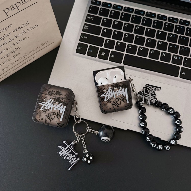 Stussy ステューシーブランドエアーポッズpro2 4 3 2 max保護ケースAirPods 3 4ブランドケース 携帯便利 ファッションかわいいエアーポッズ4/3/2/1カバー個性スニーカー形のairpods 4 pro2 proケース ブランド 人気
