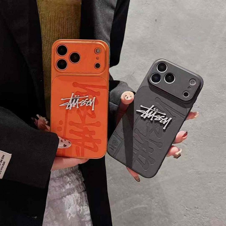 Stussy ステューシーブランドアップル16+ 16 pro max 16e 14 15 17 pro airケース激安パロディiPhone16 17 air 15pro max 16pro 13 12スマホカバー耐衝撃オシャレ芸能人愛用するブランドアイフォン17 16 pro15 16 pro maxケースカバー