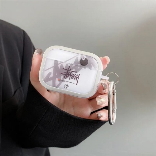 Stussy ステューシーairpods 4 pro3 pro2 3カバー 軽量 紛失防止ブランドairpods 4 3/プロ2/ プロ3カバーパロディメンズ向けAirPods  Pro3/4/3/2/1ケースブランドかっこいいブランド若者オシャレエアーポッズ4 3 pro2/proケース耐衝撃