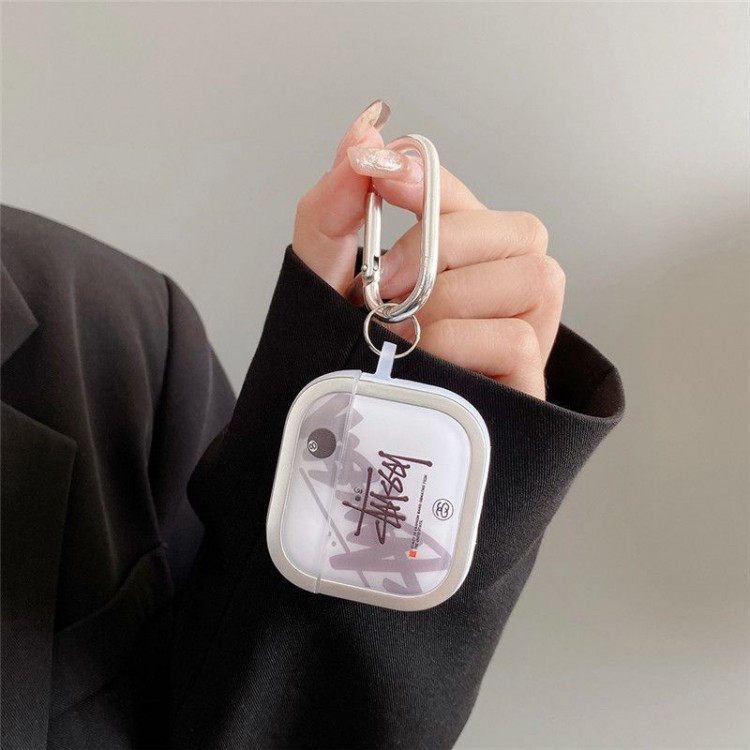 Stussy ステューシーairpods 4 pro3 pro2 3カバー 軽量 紛失防止ブランドairpods 4 3/プロ2/ プロ3カバーパロディメンズ向けAirPods  Pro3/4/3/2/1ケースブランドかっこいいブランド若者オシャレエアーポッズ4 3 pro2/proケース耐衝撃