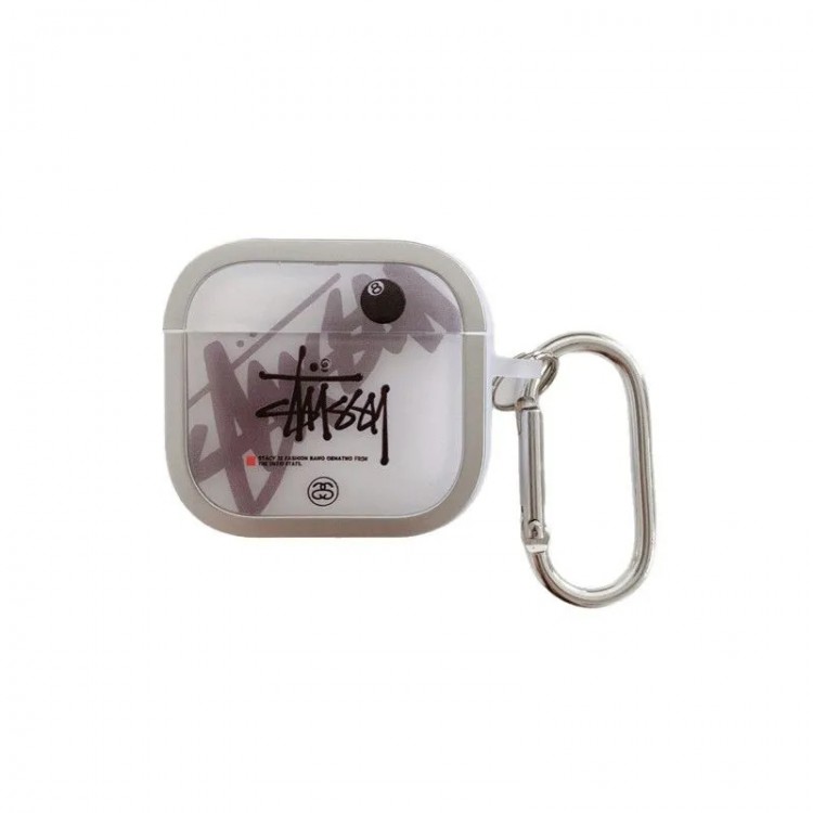 Stussy ステューシーairpods 4 pro3 pro2 3カバー 軽量 紛失防止ブランドairpods 4 3/プロ2/ プロ3カバーパロディメンズ向けAirPods  Pro3/4/3/2/1ケースブランドかっこいいブランド若者オシャレエアーポッズ4 3 pro2/proケース耐衝撃